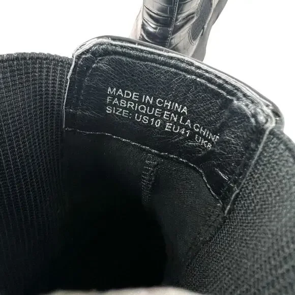 URBAN OUTFITTERS the Eden Chelsea Platform Boot Faux Leather in Black Wmn Sz. 10 - Picture 12 of 13